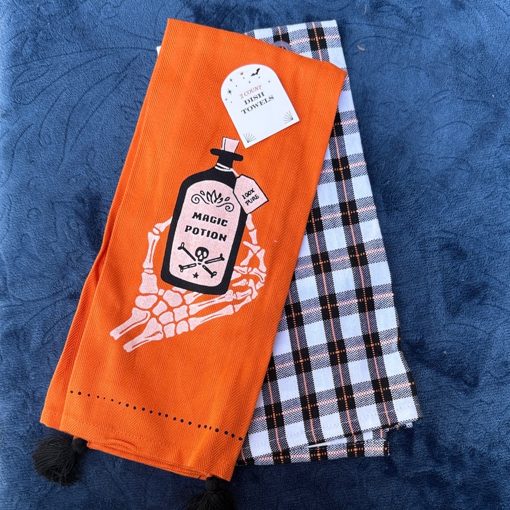 Halloween Magic Potion Kitchen Towels